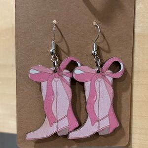 Western Cowgirl earrings.  Come to a live show for discounts.